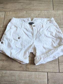Authentic AX Armani exchange women's white shorts Sz XXS