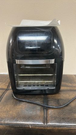 Chefman Black Air Flyer Oven 10QT w/ Easy View Window