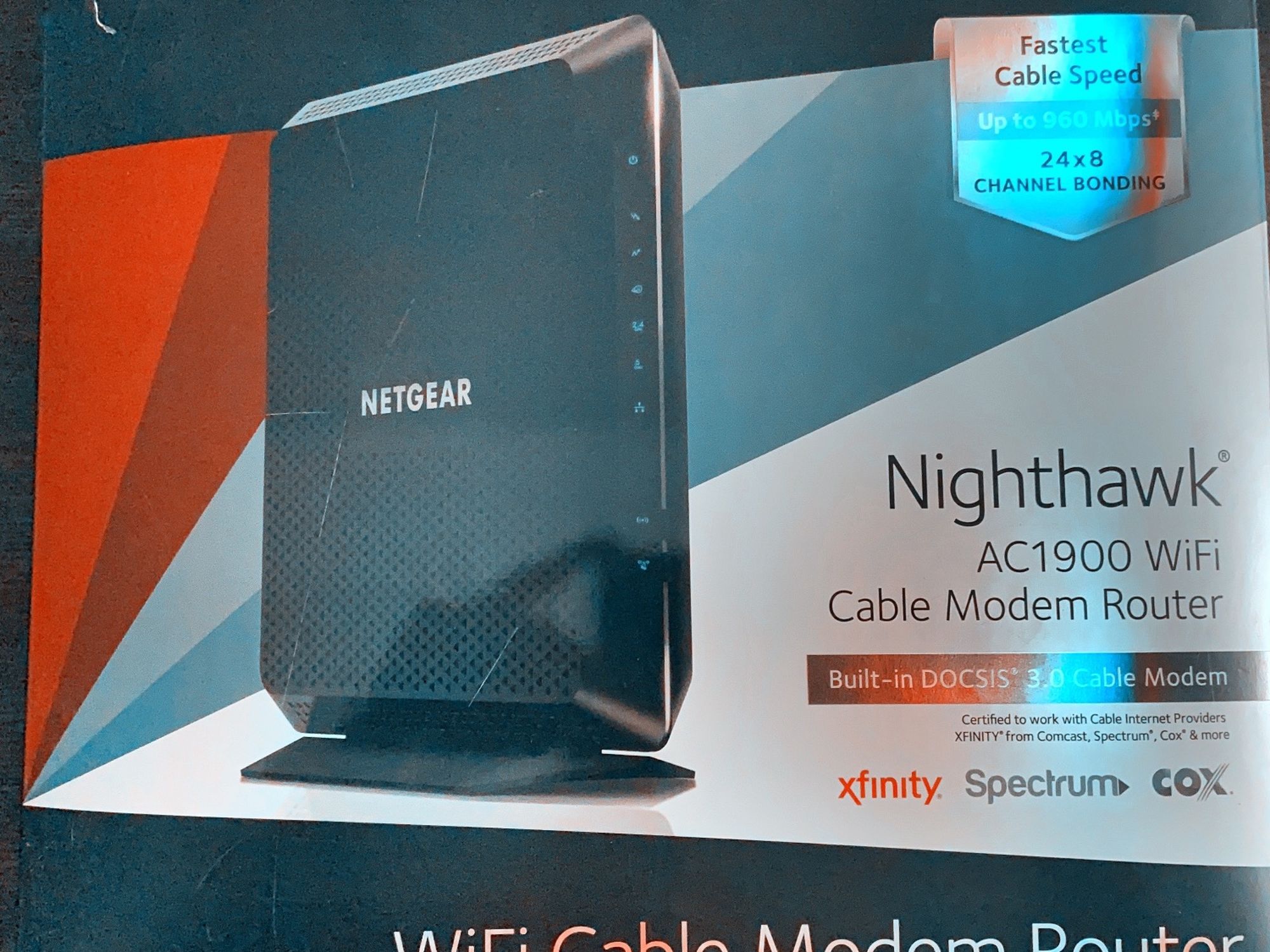 Netgear Nighthawk AC1900 WiFi Cable Modem Router