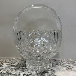 Vintage Fifth Avenue Wellington 24% Lead Crystal Glass Basket Poland