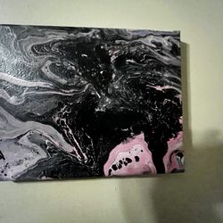 Black and pink painting 