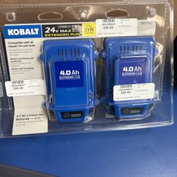 Kobalt 24v Max Battery Set 
