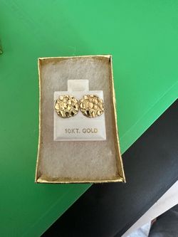 10K Nugget Earrings