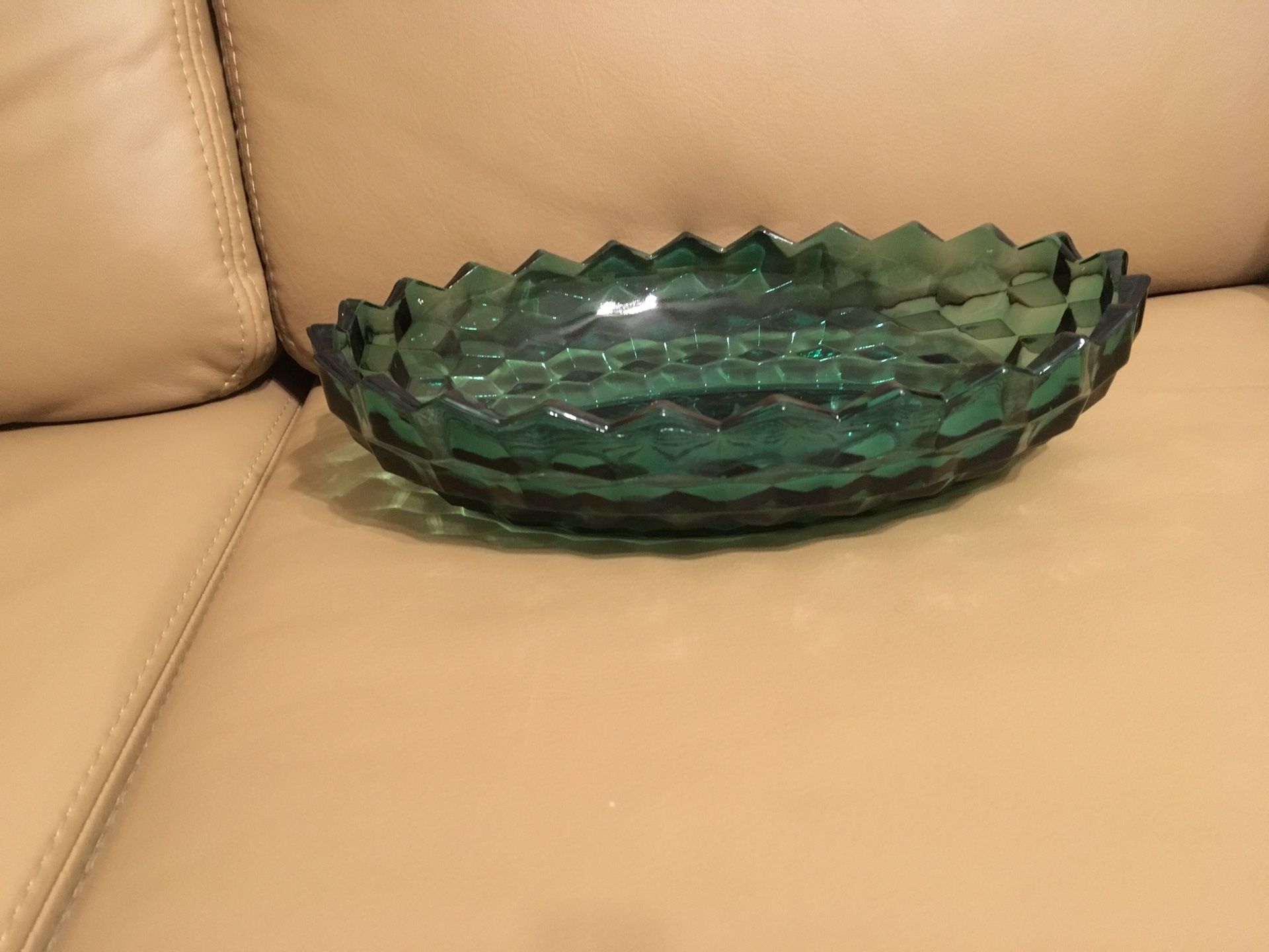 Green bowl looks like Fostoria