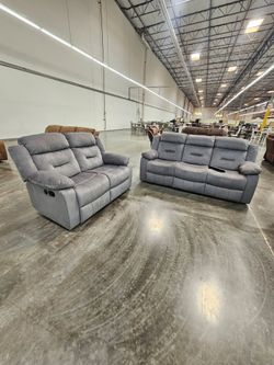 BRAND NEW 2 SOFA AND LOVESEAT WITH RECLINER $750