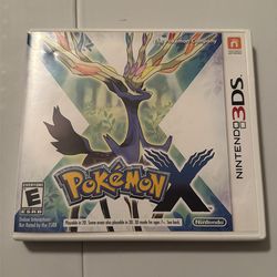 Pokemon X Nintendo 3DS Box & Manual (NO GAME)