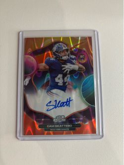 2025-2026 Topps Chrome Cosmic Cam Skattebo First Flight Auto /25