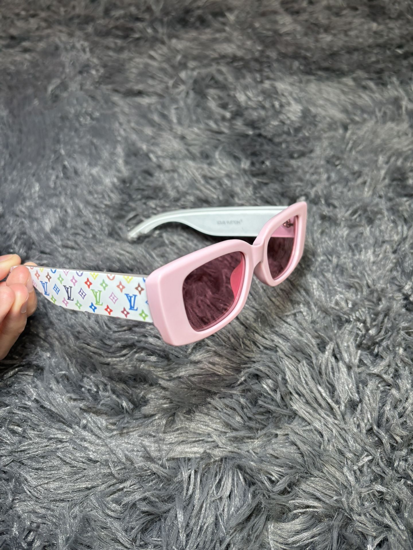 Louis Vuitton x Takashi Murakami Multigram Cat Eye Pink Sunglasses