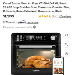 New  Corsi Bluetooth Smart Fryer And  Toaster Oven