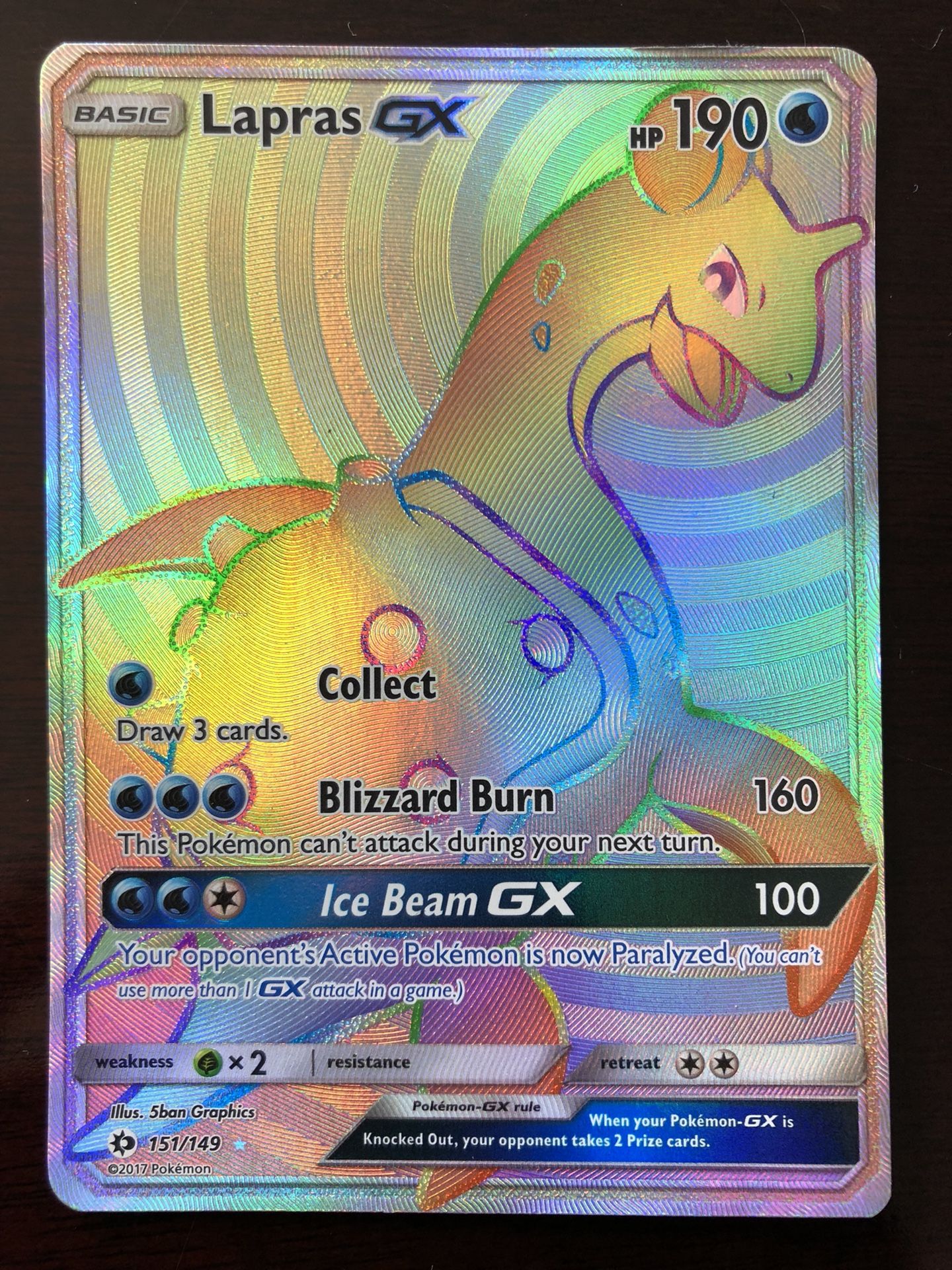 Lapras GX rainbow rare