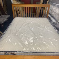 Queen Frame & Mattress Orthopedic