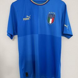 Puma Italy Soccer Jersey 2022/23 Home Blue Medium M Mens National Team