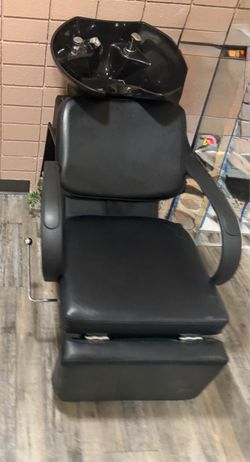 Shampoo bowl and chair
