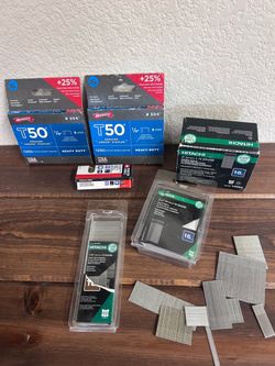 Staples and Finish Nails Lot – Arrow & Hitachi