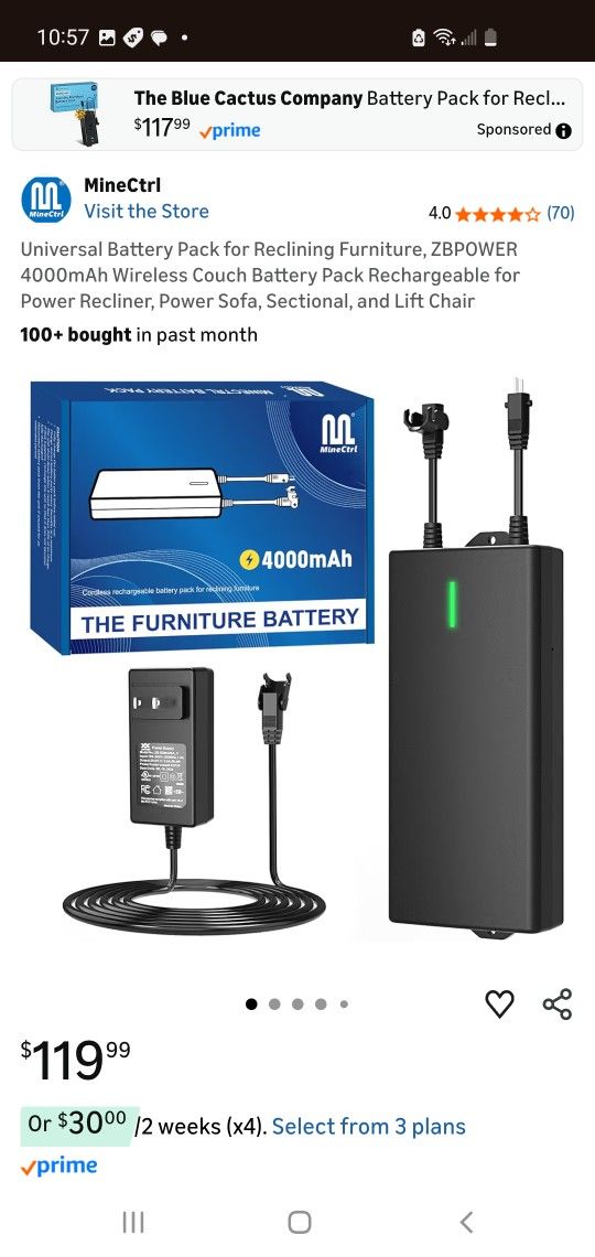 Reclining Furniture Universal Battery