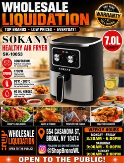Sokany SK-10053 Air Fryer 7.0L