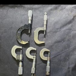 Vintage Starett Micrometers