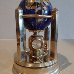 Alexander Kalifano Rotating Globe Quartz Clock Thermometer Hygrometer