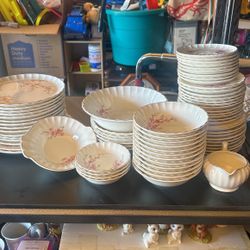 Vintage China W S George Bolero Peach Blossom 22k Gold Rim $5 Per Piece