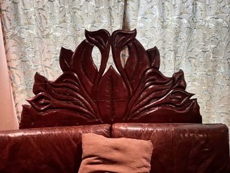 Carved Wood Headboard or Wall Hanging