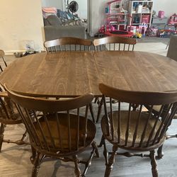 Table and 6 chairs