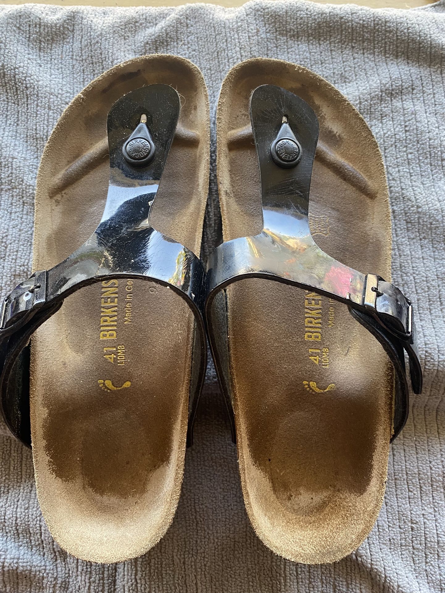 Papillio Birkenstock Tabora Sandals Black Size 41 Floral