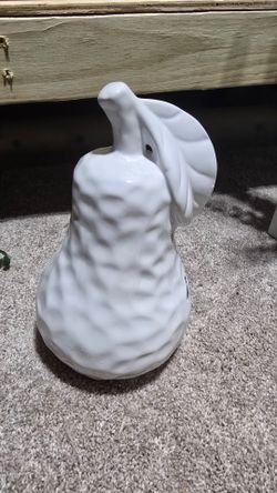 White Pear Figurine