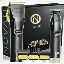 Professional cordless barber clippers & trimmer set