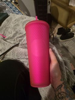 Starbucks Pink Studded Tumbler with Straw