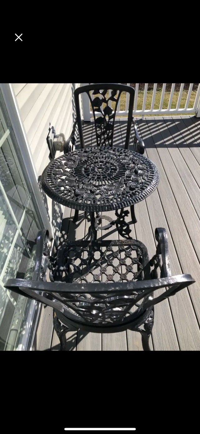 Wrought Iron Patio Furniture Set