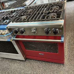 Viking 5 Series Red 30 Inch Gas Range Stove 