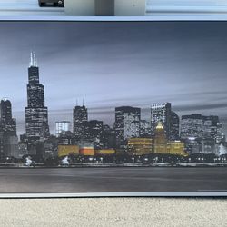 Large Chicago Skyline Canvas