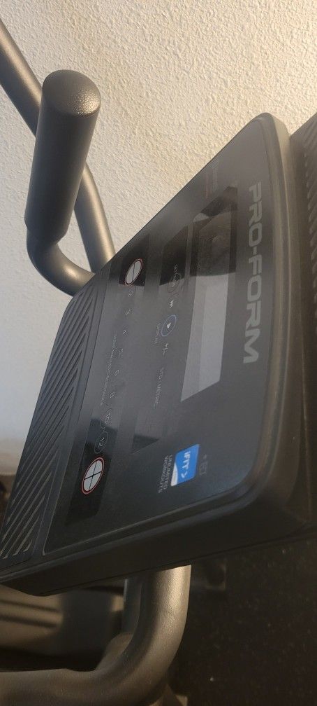 computerized elliptical , portable ice machine, TV,  Queen  head board and frame