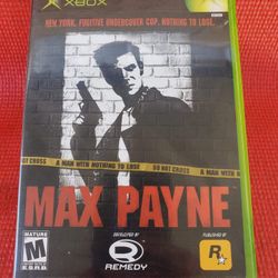 Max Payne Original Xbox Game