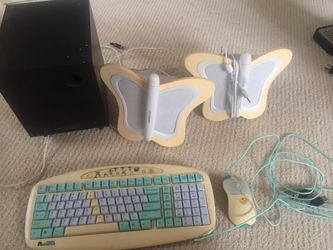 Children’s computer keyboard, mouse (ABCs) Butterfly Speakers, Subwoffer.