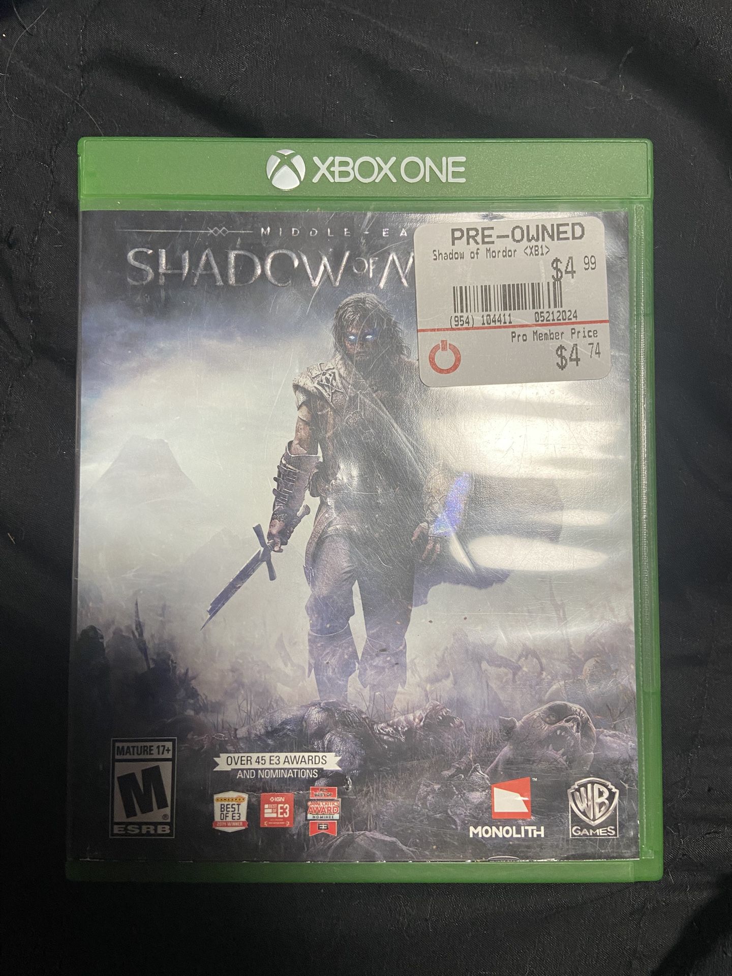Shadow Of Mordor For Xbox