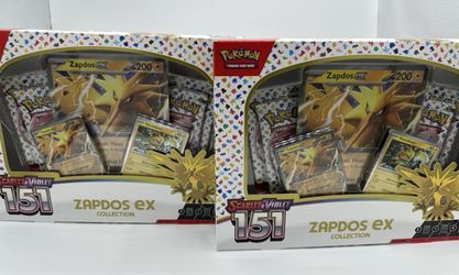 Pokemon Scarlet & Violet 151 Factory Sealed Zapdos Ex Collection Box!