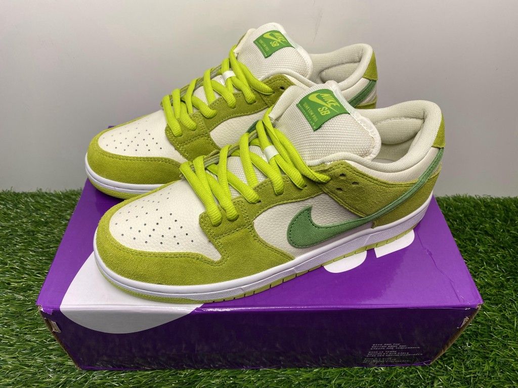 NIKE SB DUNK LOW GREEN APPLE WHITE NEW SNEAKERS SHOES SIZE 9.5 10 43 44 A5
