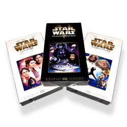 Star Wars Trilogy Black and White VHS set 1997 THX Classic Excellent Condition