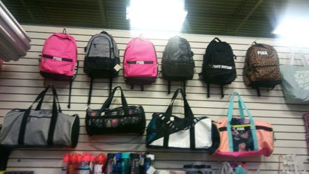 Pink backpacks