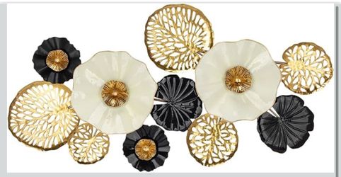 Floral Metal Artwork 43x23