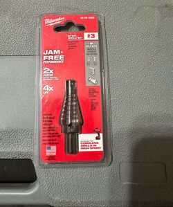 Milwaukee 1/4 in. - 3/4 in. x 1/16 in. #3 Step Black Oxide Drill Bit