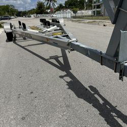 Boat Trailer 24 To 26 Brakes On 2 Axles Ready To Go Papers In Hand 