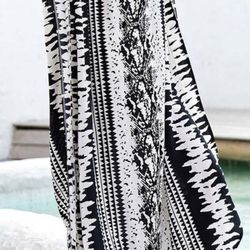 Snake Print Bikini Cover Up With Belt