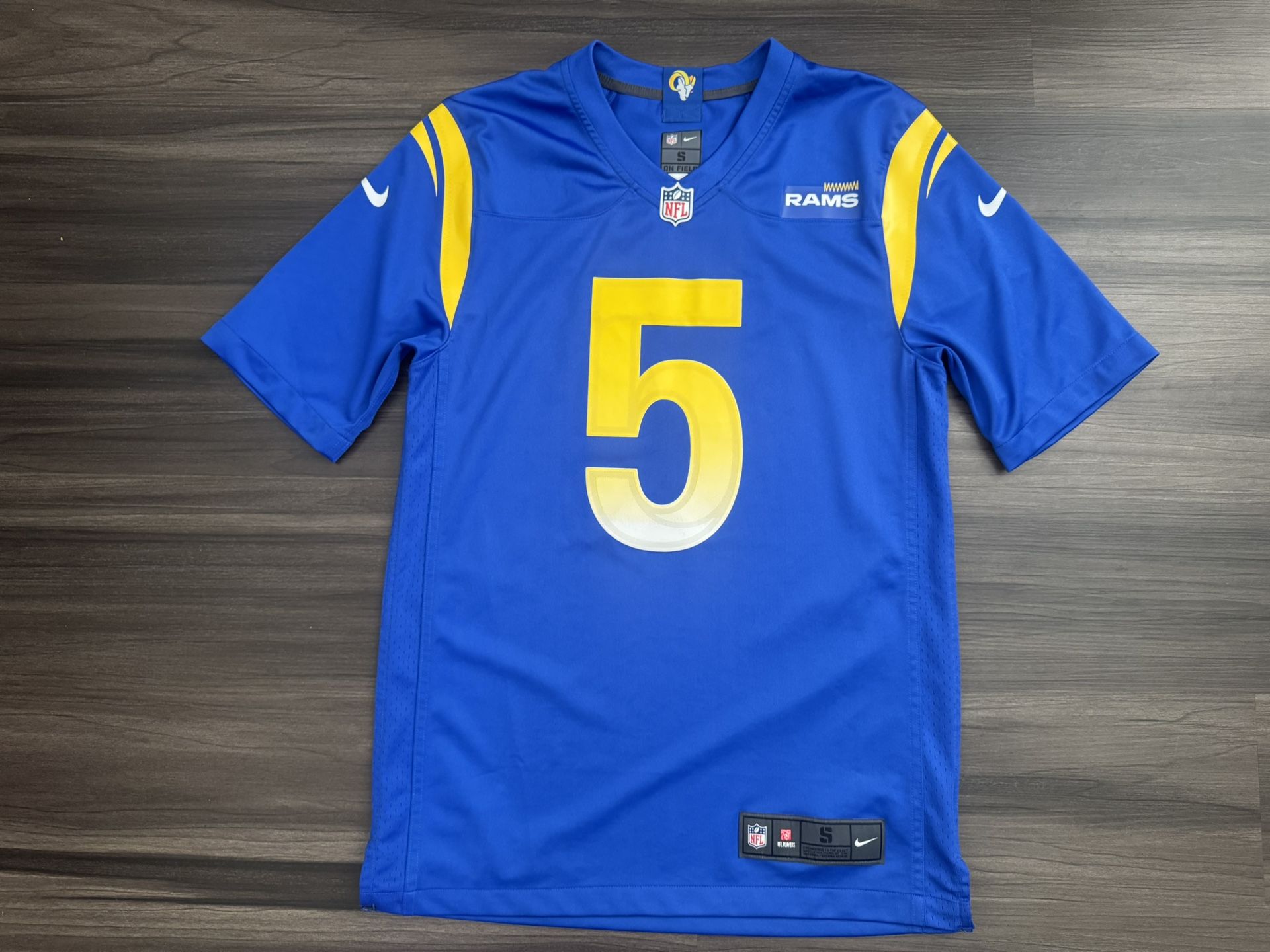 Nike Los Angeles LA Rams Jalen Ramsey #5 NFL On Field 2022 Jersey Men’s Small