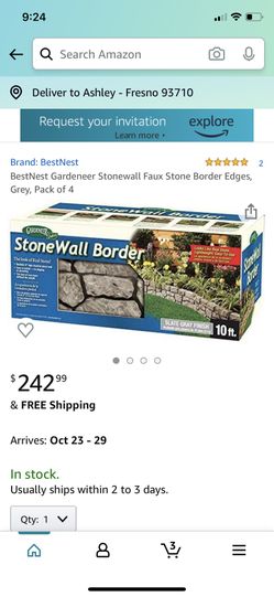 Stone wall border NEW