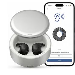 Hearing Aids for Seniors, Hearing Amplifiers with App Control, Rechargeable Hearing Aids for Adults, 16 Channel, Noise Reduction, OTC Hearing Aids for
