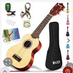 Ukulele 21” For Beginners. Comes With Accessories And Bag. Brand New In Box 