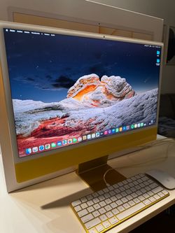 Apple iMac 24” M1 512GB – Yellow – Excellent Condition