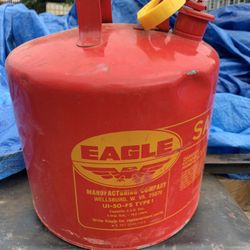 Eagle Ui50s 5 Gal. Red Galvanized Steel Type I Safety Can For Flammables